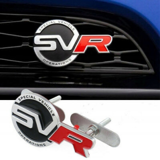 Logo Emblem SVR Jaguar Range Rover v grile set