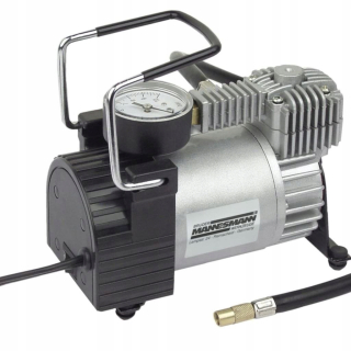 Kompresor pumpa na hustenie pneumatík - Brüder Mannesmann Mini hliníkový kompresor 12 V