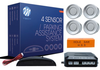 Parkovacie senzory - Mo-tech parkovací senzor CP4 Silver Display