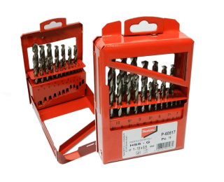 Makita sada cvičení 19ks pre kov P-60517