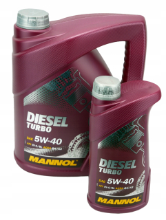 Mannol Diesel Turbo 5W-40 API CI-4/SL 6L + zadarmo
