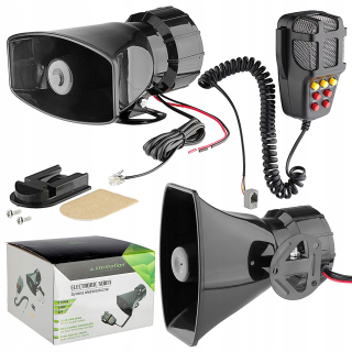Megafónový alarm 100W polícia Syrena Electronic