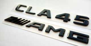 Mercedes CLA45 AMG EMBLECT Black Flat