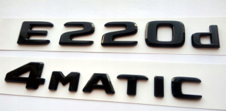 Mercedes E220D 4matická Emblmat Plask Black