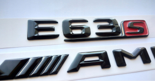 Mercedes E63S AMG EMBLASTS Čierne lesklé