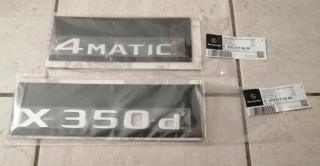 Mercedes Enmblem nápis x350d 4 matický