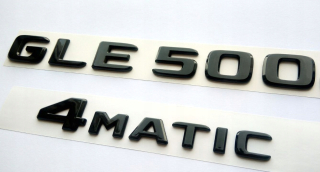 Mercedes GLE500 4MATIC EMBLMAT PLASK BLACK