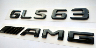 Mercedes GLS 63 AMG EMBLMAT PLASKI BLACK