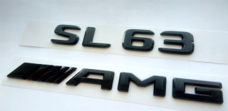 Mercedes SL63 AMG EMBLMAT PLASKI BLACK