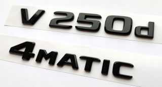 Mercedes v250d 4matický Emblmat Plask Black