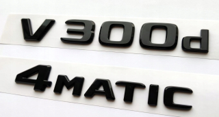 Mercedes v300d 4matický Emblmat Plask Black