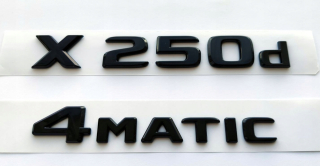 Mercedes x250d 4matický emblect čierny byt