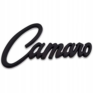 Kovový znak chevrolet camaro čierny