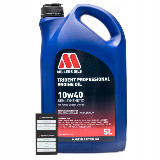 Millers Oil Trident 10W40 SL/CF Semi -synthetic 5L