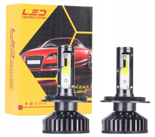 Žiarovky - Mini žiarovky X-Treme LED H4 COB 100W 20000LM MALÉ