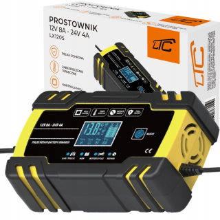Klinový remeň kosačky - Silný LCD batériový usmerňovač 12v 8a - 24v 4a