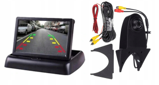 Cúvacie kamery - LCD Monitor 4.3 '' Camera pre autobus CVBS HD 16 metrov