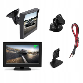 Cúvacie kamery - 5 -inch LCD monitor na obrátenie vstupov kamery 2