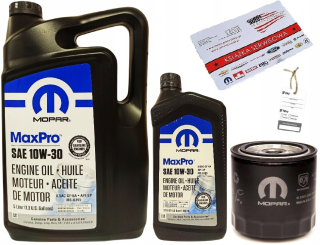 Mopar 10W30 6L + filter MO-090 (PH16) + Freebies
