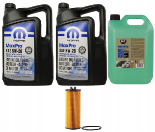 Mopar 5W20 10L+filter 68079744AD Jeep Ram Dodge 3.6