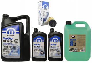 Mopar 5W20 7L+filter 68191349ab Chrysler Dodge