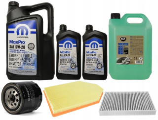 Mopar 5W20 7L + Chrysler 300C Filtre 5.7 Hemi 11-1