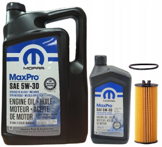 Mopar 5W30 6L + MO-744 Dodge Charger 3,6 11-12