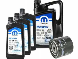 Mopar MaxPro 5W20 7.838L+Olejový filter OP533/1