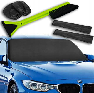 Škrabka, metlička na auto - Mosadz Finska Skrabiacza + Mata na zimu