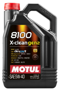 Motul 109762 5W/40 8100X Clean 2G motorový olej