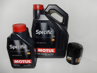 Motul 5W30 6L + Wix Mustang V6 Oil Filter