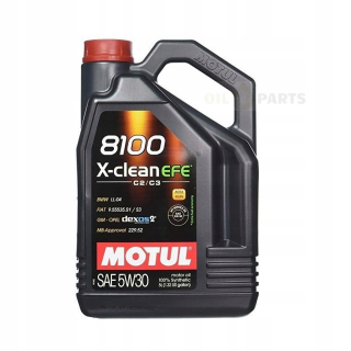 Motul 5W30 8100 X Clean EFE 5L GM-Opel Dexos 2