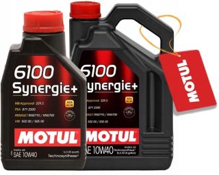 Motul 6100 Synergie 10W40 502 00/505 00 6L +zadarmo
