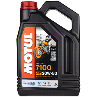 Motul 7100 4T 20W50 4L Jaso MA2 Syntetický olej