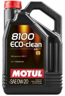 Motul 8100 Eco-Clean 0W20 C5 LL-17 Fe+ 229,71 5L