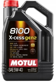 Motul 8100 X-ICE GEN2 5W40 Syntetický olej 5L