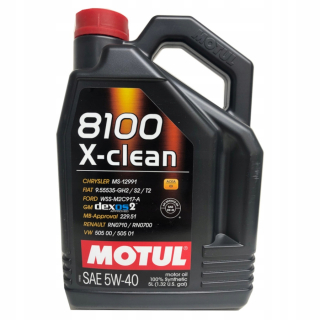 Motul 8100 X-Custom 5W40 5L BMW LL-04 MB-229.51
