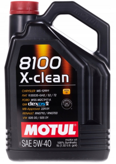 Motul 8100 X-Clean 5W40 5L olej + zadarmo