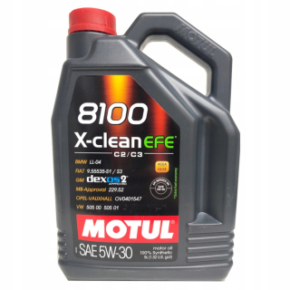 Motul 8100 X Clean EFE 5W30 LL04 DEXOS2 5L