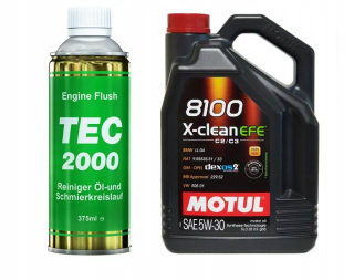 Motul 8100 X-Clean EFE 5W30 + TEC2000 MOTOR FLUSH