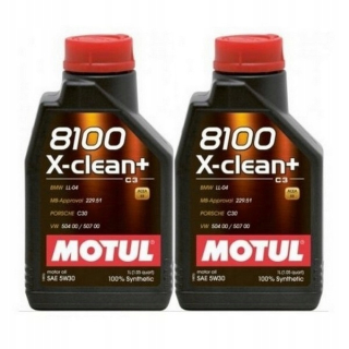 Motul 8100 X-Clean+ Plus 5W30 C3 504/507 2L