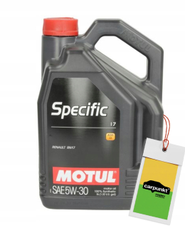 Motul Oil 5W30 5L Špecifický 17 / rn17 + zadarmo