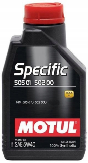 Motul špecifický 505.01 502,00 5W40 ACEA C3 1L