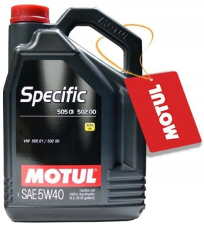 Motul špecifický 505.01 5W40 5W-40 5L + zadarmo