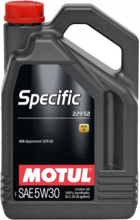 Motul špecifický MB229.52 5W30 ACEA C3 API SN/CF 5L
