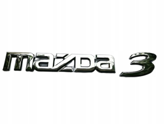Nálepka na nápis nápisu Mazda 3 pre klapku
