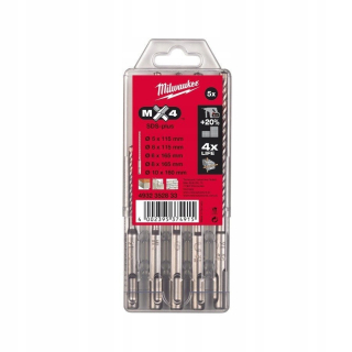Vrtak, vrtáky - Sada vrtákov Milwaukee SDS-PLUS MX4 5ks KARBID
