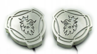 Mini Scania Logo LED nerezové 2 kusy