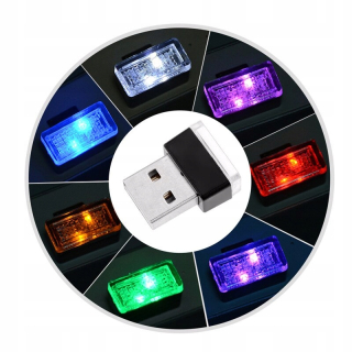 Mini auto osvetlenie LED interiér automobilu