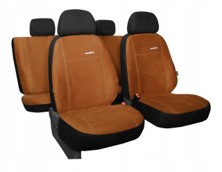 Autopoťahy - Mitsubishi L-200 pokrýva obaly hnedých semišov